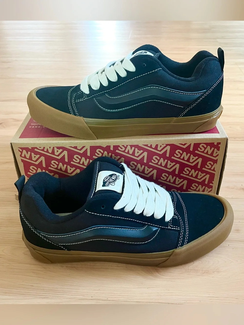 Vans Knu Skool Gum Black Women 10.5 US